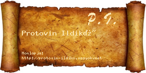 Protovin Ildikó névjegykártya